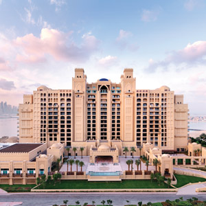 Fairmont the Palm Dubai exterior large hotel complex with balconies