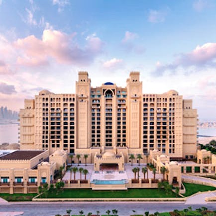 Fairmont the Palm Dubai exterior large hotel complex with balconies