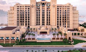 Fairmont the Palm Dubai exterior large hotel complex with balconies