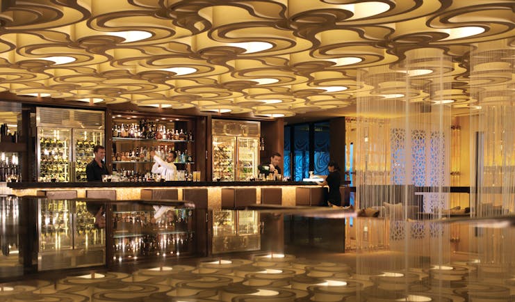 Fairmont the Palm Dubai lobby bar area