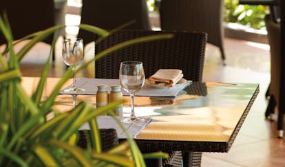Le Royal Meridien Beach Resort and Spa Dubai restaurant dining room with plants