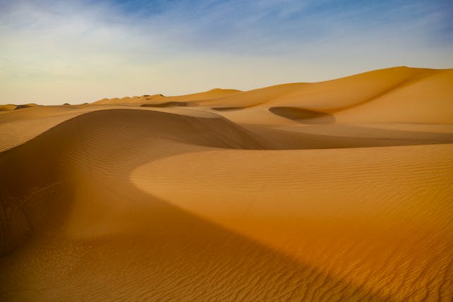 Desert sand dunes in Oman