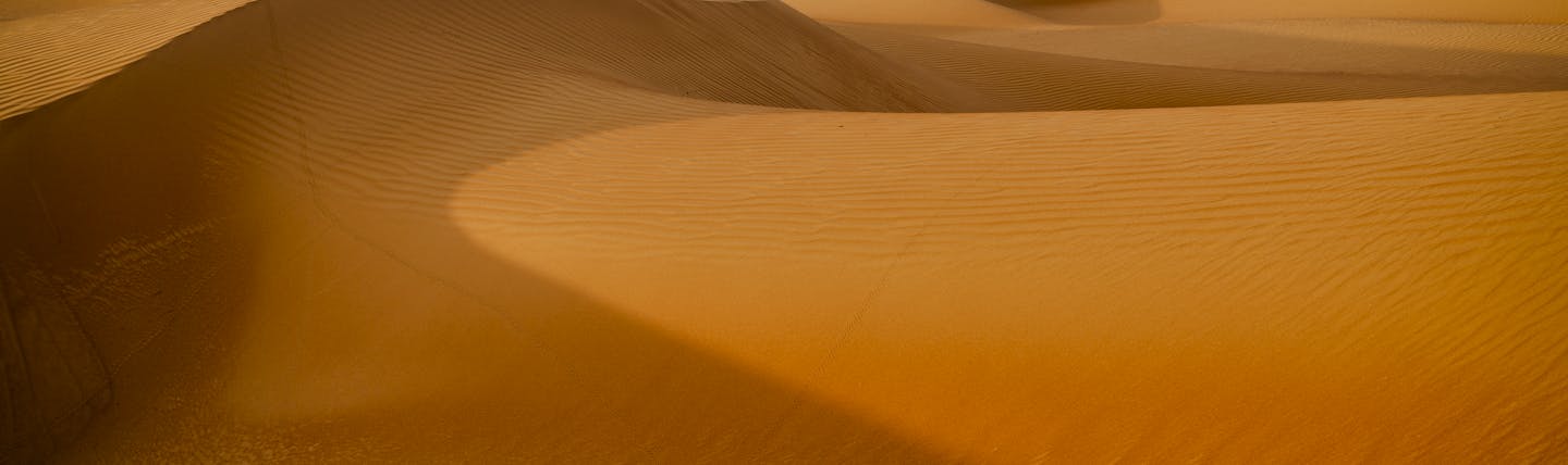 Desert sand dunes in Oman