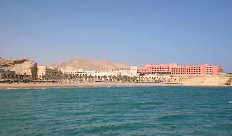 View of hotel from sea