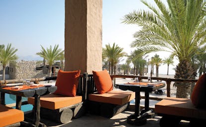 Six Senses Zighy Bay Oman outdoor dining pool 