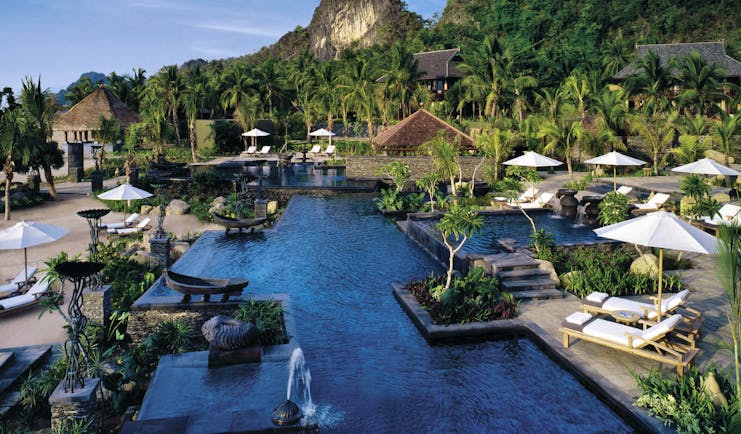 Four Seasons Langkawi Malaysia exterior pools hotel buildings tropical landscape