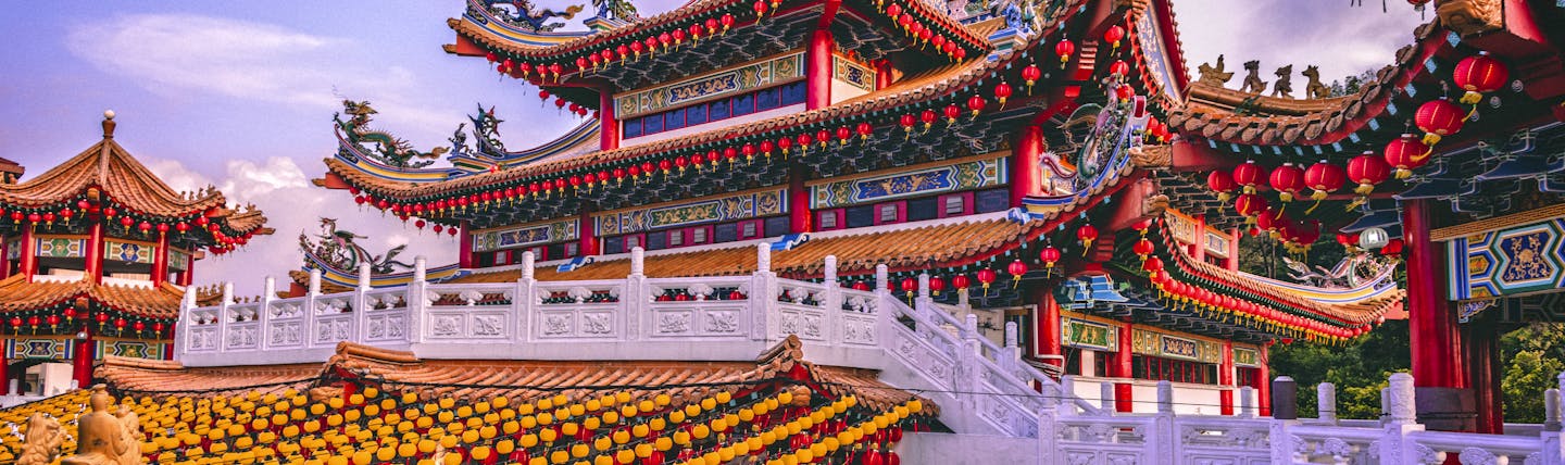 Thean Hou temple in Malaysia traditional architecture