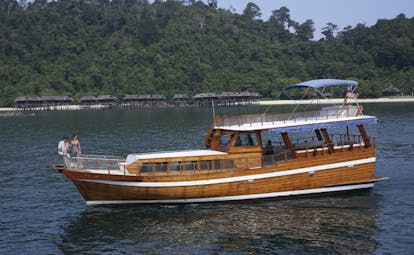 Pangkor Laut Malaysia boat traditional Malaysian boat on water