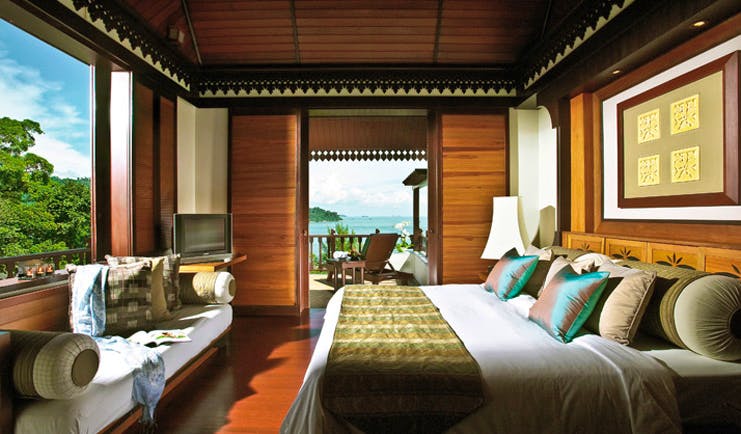 Pangkor Laut Malaysia hill villa interior bed private terrace modern décor