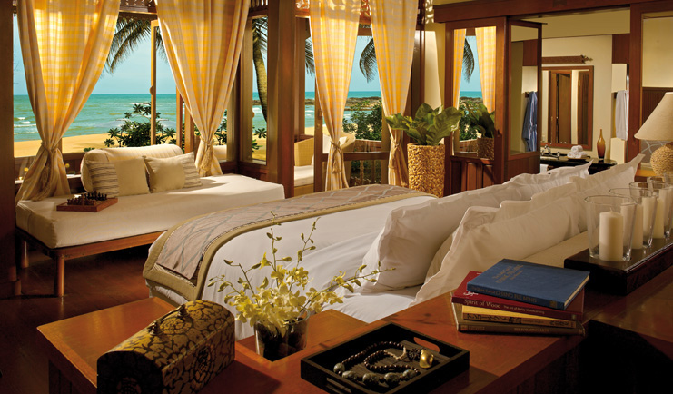 Tanjong Jara Malaysia Anjung room bed ornate décor candles