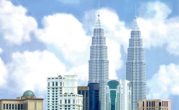 Ritz Carlton Kuala Lumpur exterior Kuala Lumpur skyline