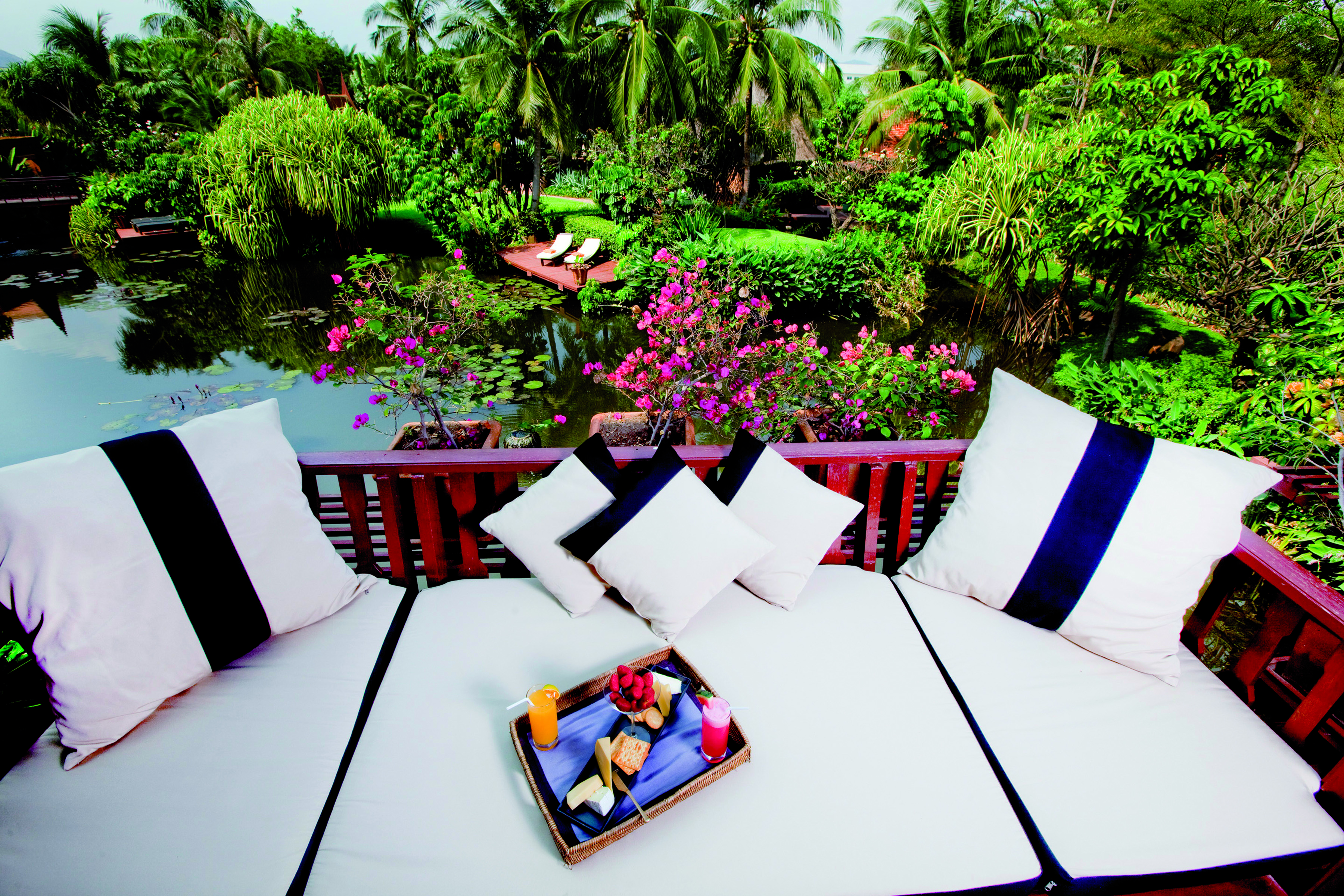 Anantara Hua Hin Thailand lagoon suite balcony private seating area overlooking lagoon
