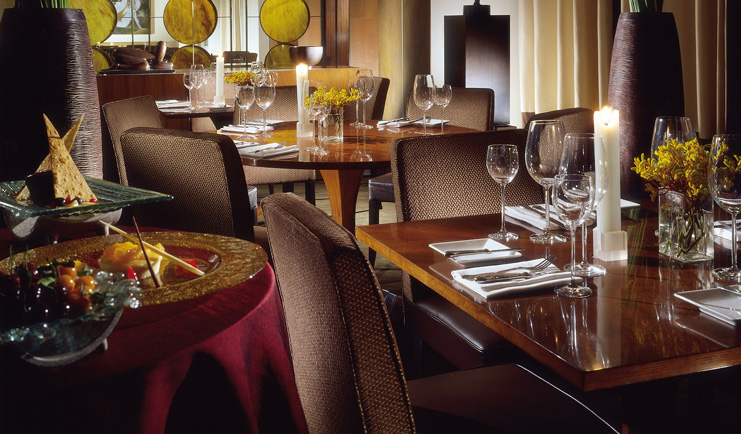 Anantara Siam Bangkok Thailand cuisine modern food being brought to a table