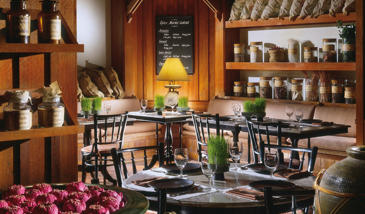 Anantara Siam Bangkok Thailand rustic dining jars on the walls chalkboard menu