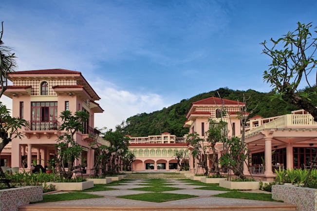 Centara Grand Beach Resort Thailand buildings colourful architecture patio trees