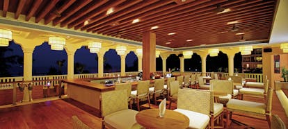 Centara Grand Beach Resort Thailand terrace bar at night outdoor seating area views