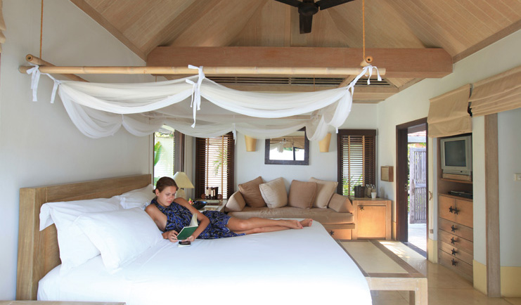 Evason Hua Hin Resort Thailand pool bedroom minimalist decor sofa 