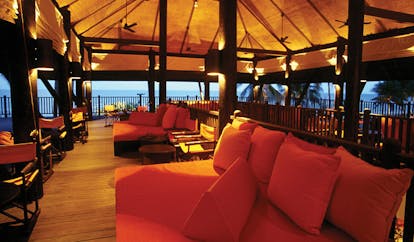Evason Hua Hin Resort Thailand The Bar covered deck lounge area sofas ocean views