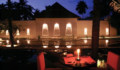 Evason Hua Hin Resort Thailand The Other Restaurant night time view outdoor dining 