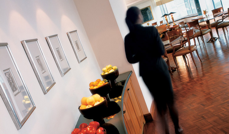 Grand Hyatt Erawan Bangkok Thailand grand club dining room fruit buffet