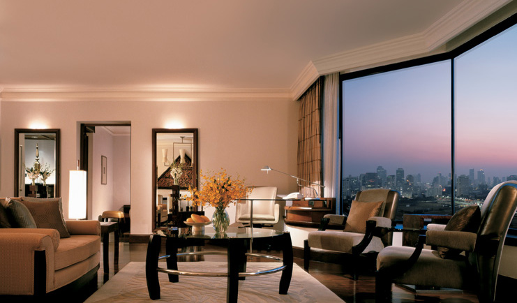 Grand Hyatt Erawan Bangkok Thailand grand executive suite lounge panoramic city view
