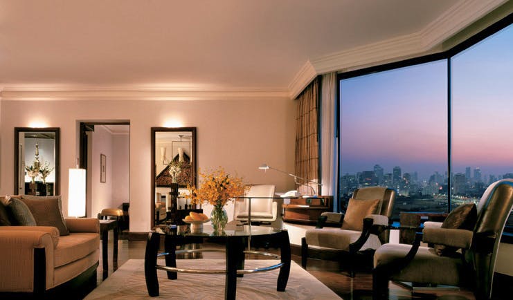 Grand Hyatt Erawan Bangkok Thailand grand executive suite lounge panoramic city view