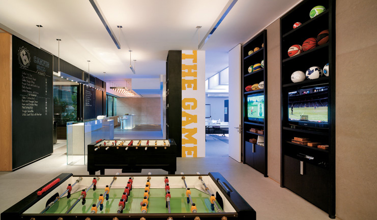 Grand Hyatt Erawan Bangkok Thailand the campus games area table football 