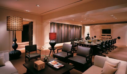 Grand Hyatt Erawan Bangkok Thailand The Residence lounge and meeting area large conference table