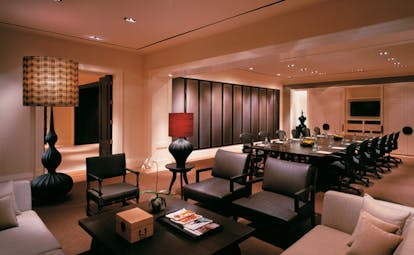Grand Hyatt Erawan Bangkok Thailand The Residence lounge and meeting area large conference table