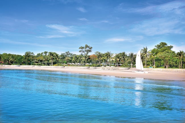 Hyatt Regency Hua Hin Thailand beach white sands clear blue ocean water