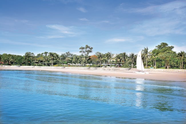 Hyatt Regency Hua Hin Thailand beach white sands clear blue ocean water