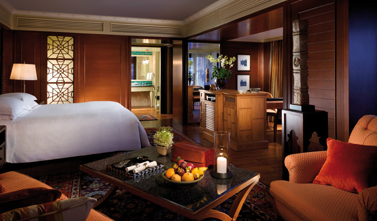 Mandarin Oriental Bangkok Thailand state bedroom sitting area bathroom view