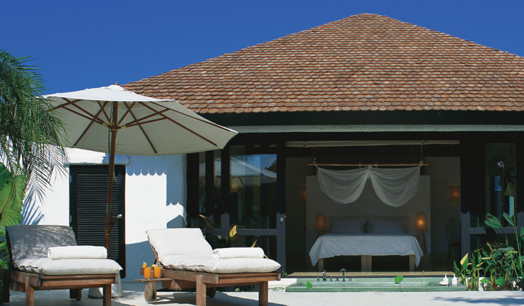 Six Senses Hua Hin Thailand exterior bungalow sun loungers bedroom pool
