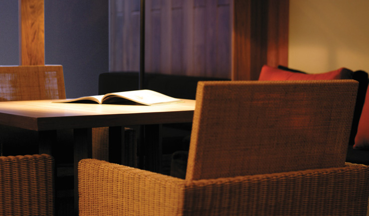 The Dhara Devi Thailand suite study desk wicker chairs