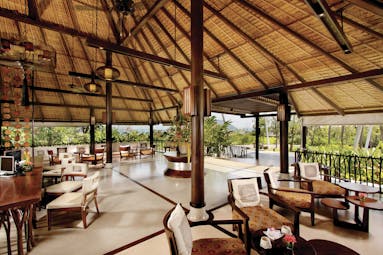 Vijitt Resort Thailand lobby reception desk indoor seating authentic décor
