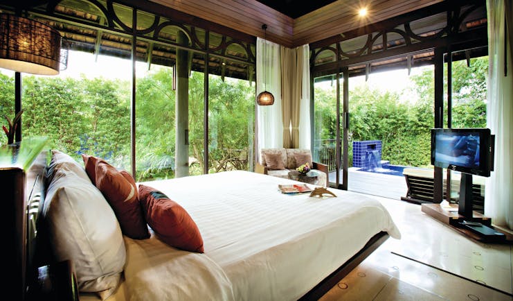Vijitt Resort Thailand pool villa interior bed authentic décor access to private terrace and pool