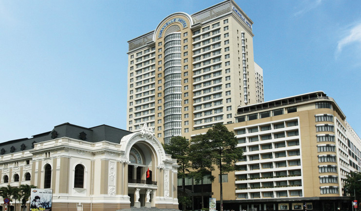 Caravelle Hotel Vietnam hotel exterior skyscraper next to white building