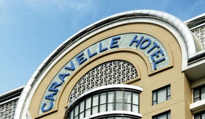 Caravelle Hotel Vietnam hotel sign reading 'Caravelle Hotel'