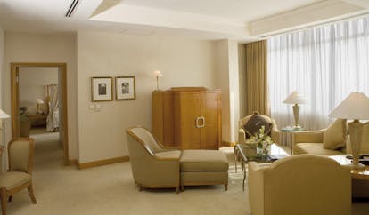 Caravelle Hotel Vietnam presidential suite sofa armchair chaise longue