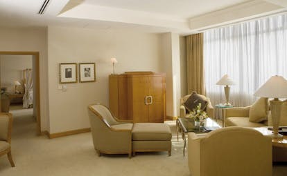 Caravelle Hotel Vietnam presidential suite sofa armchair chaise longue