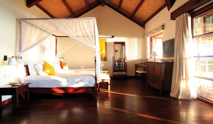 Evason Ana Mandara Resort Vietnam Ana Mandara suite large four poster bed with mosquito drapes 