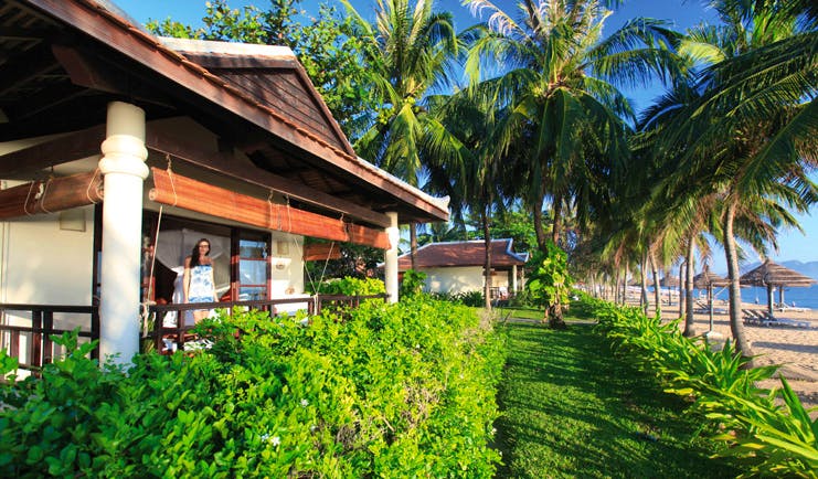 Evason Ana Mandara Resort Vietnam beachfront villa with garden and beach view