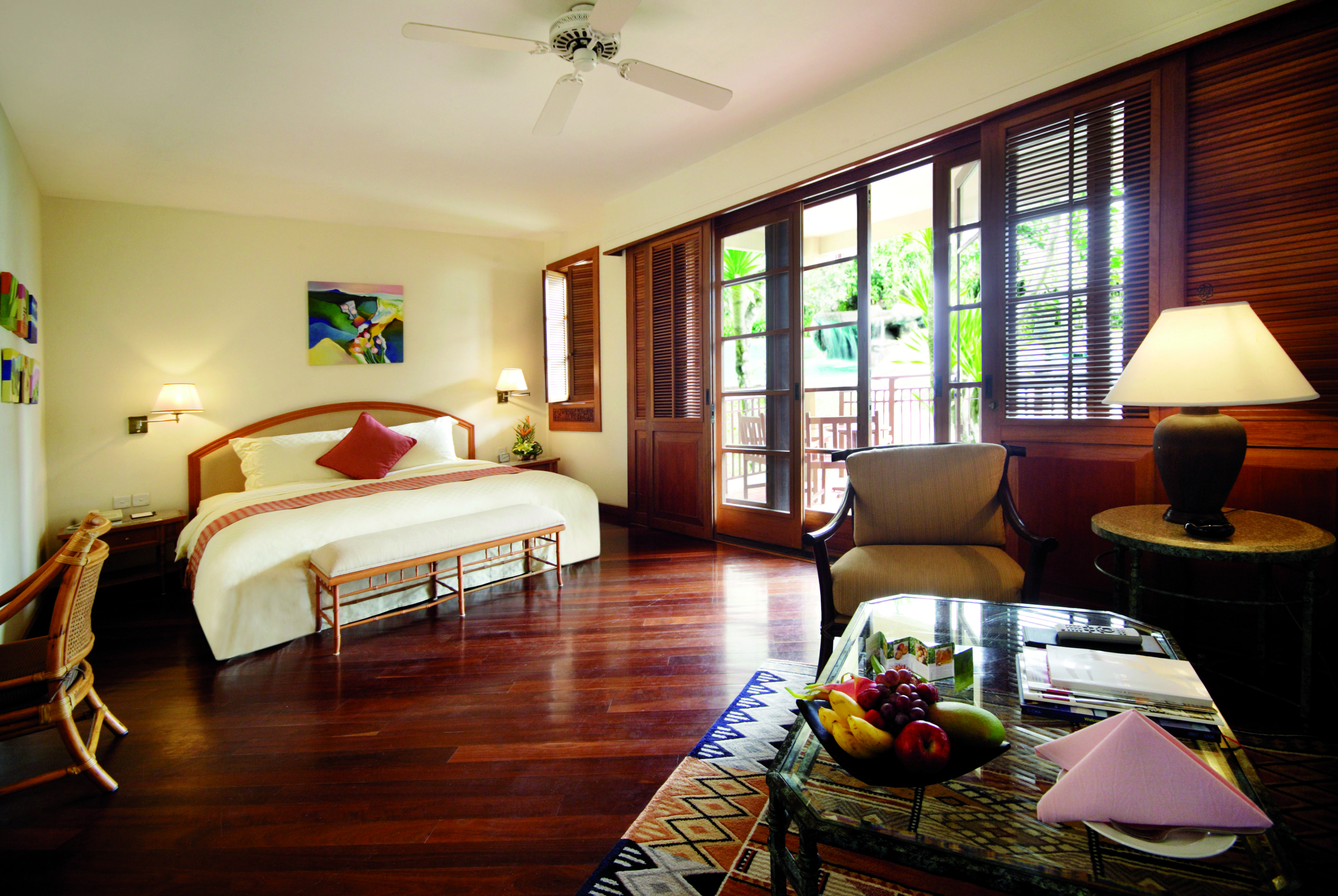 Furama Resort Vietnam ocean deluxe bedroom bed private terrace modern décor