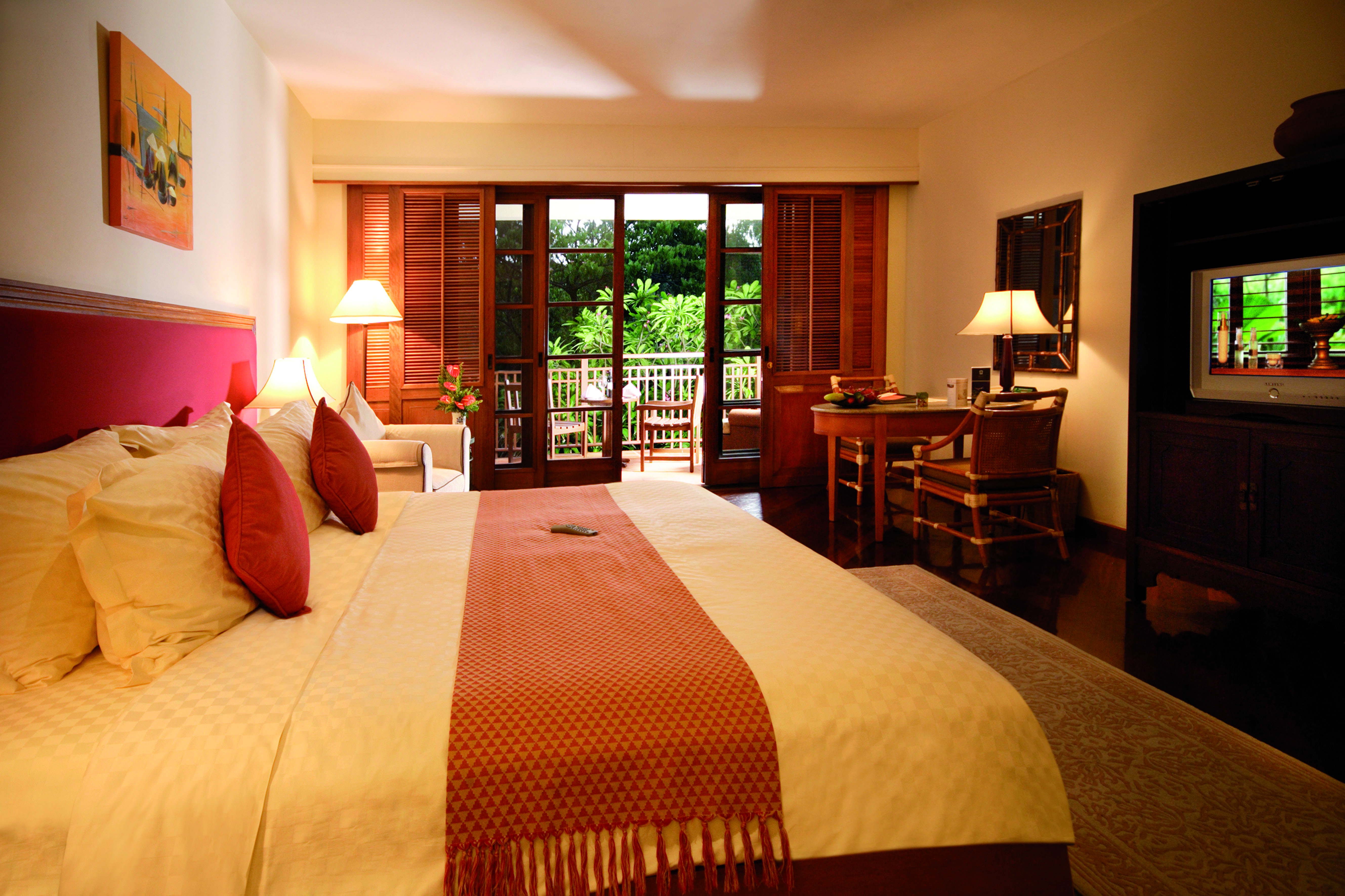 Furama Resort Vietnam superior room bed access to private terrace modern décor