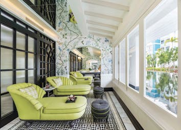 JW Marriott Phu Quoc Vietnam spa lounge area elegant décor chaise lounges 