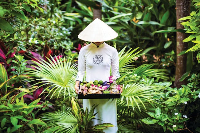 La Veranda Vietnam traditional welcome