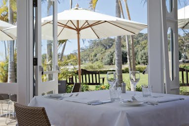 Anchorage Port Stephens New South Wales and Sydney restaurant with doors to gardens