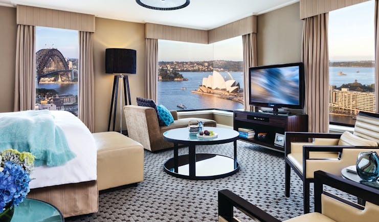 Four Seasons New South Wales and Sydney bedroom with view of the opera house