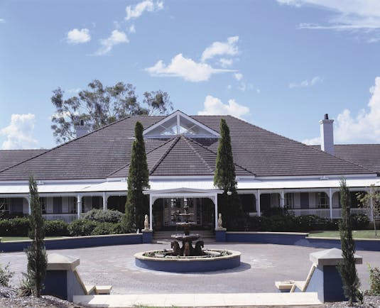 Sebel Kirkton Park New South Wales exterior large white building with fountain