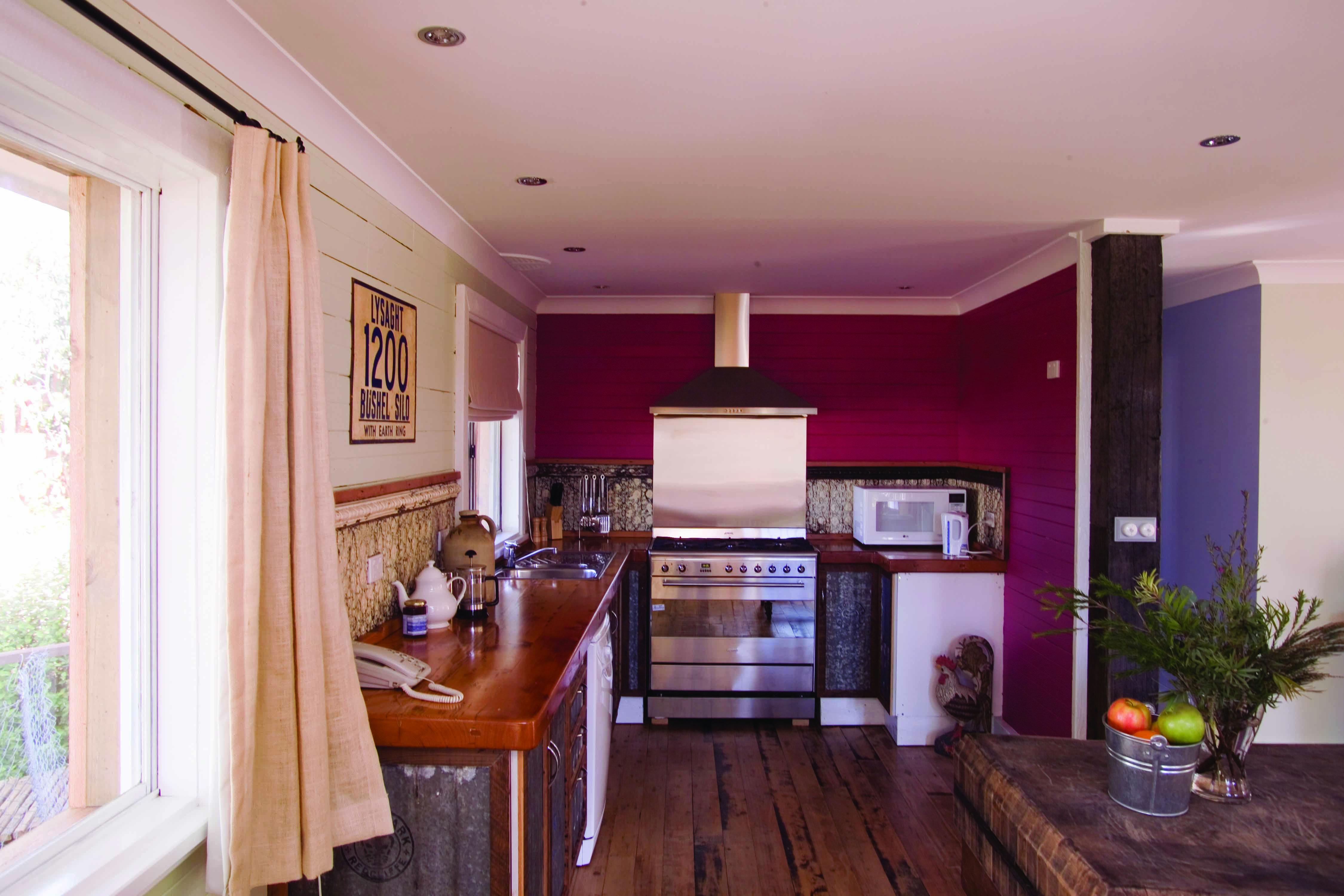 Old Leura Dairy New South Wales Moo kitchen area with large window 